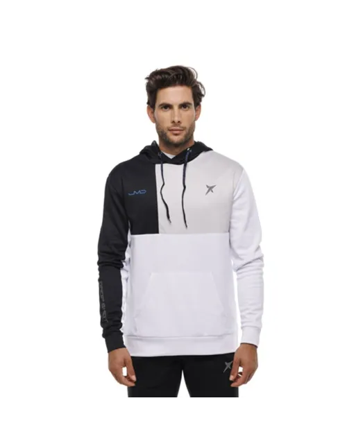 Sudadera Drop Shot Ancor Jmd Blanco Negro | Ofertas de pádel